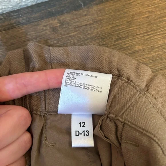 Uniqlo Tan Wide Leg High-Waisted Pants Size M - Picture 9 of 9